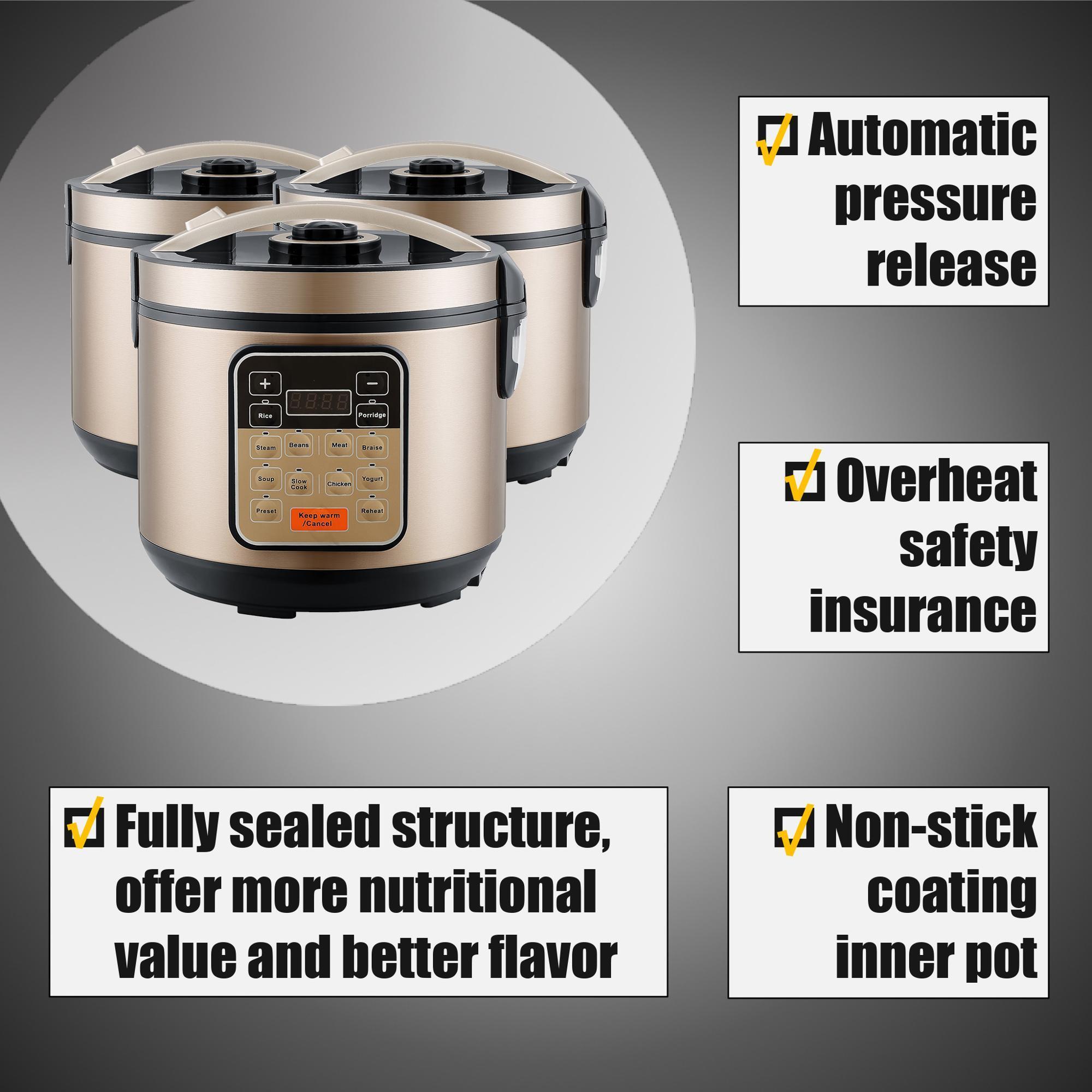 Preset Preheat Functions 4L Intelligent 10 Cooking Modes Electric Multifunction Rice Cooker