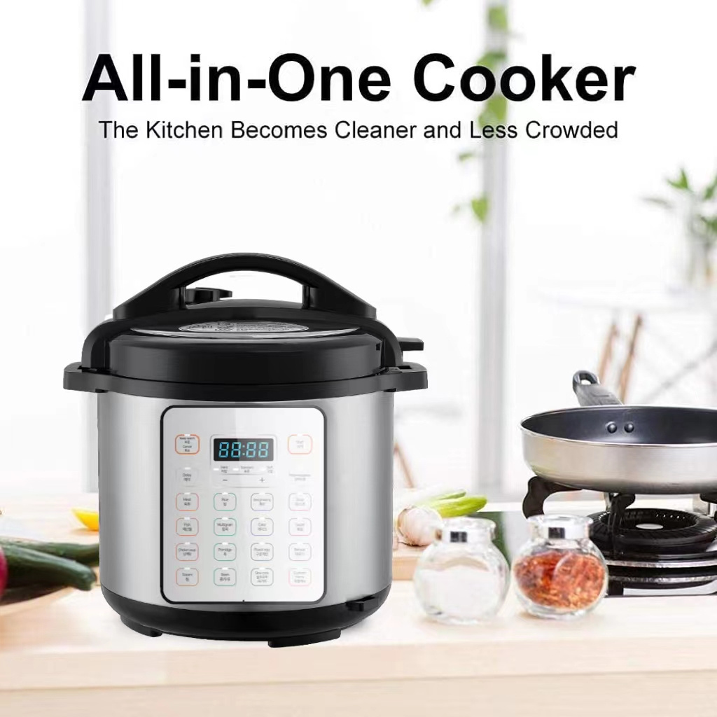 16 Cooking Options With Low Prices Factory Wholesales Large Capacity 6  Liters For  Household Multi Functional Pressure Cooker