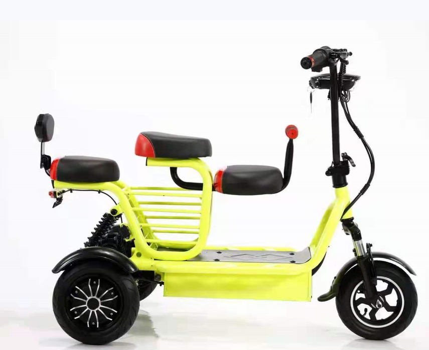 2023 Red 3 wheel electric scooter  500w scooter High Quality Electric Tricycle  explosion-proof vacuum tire