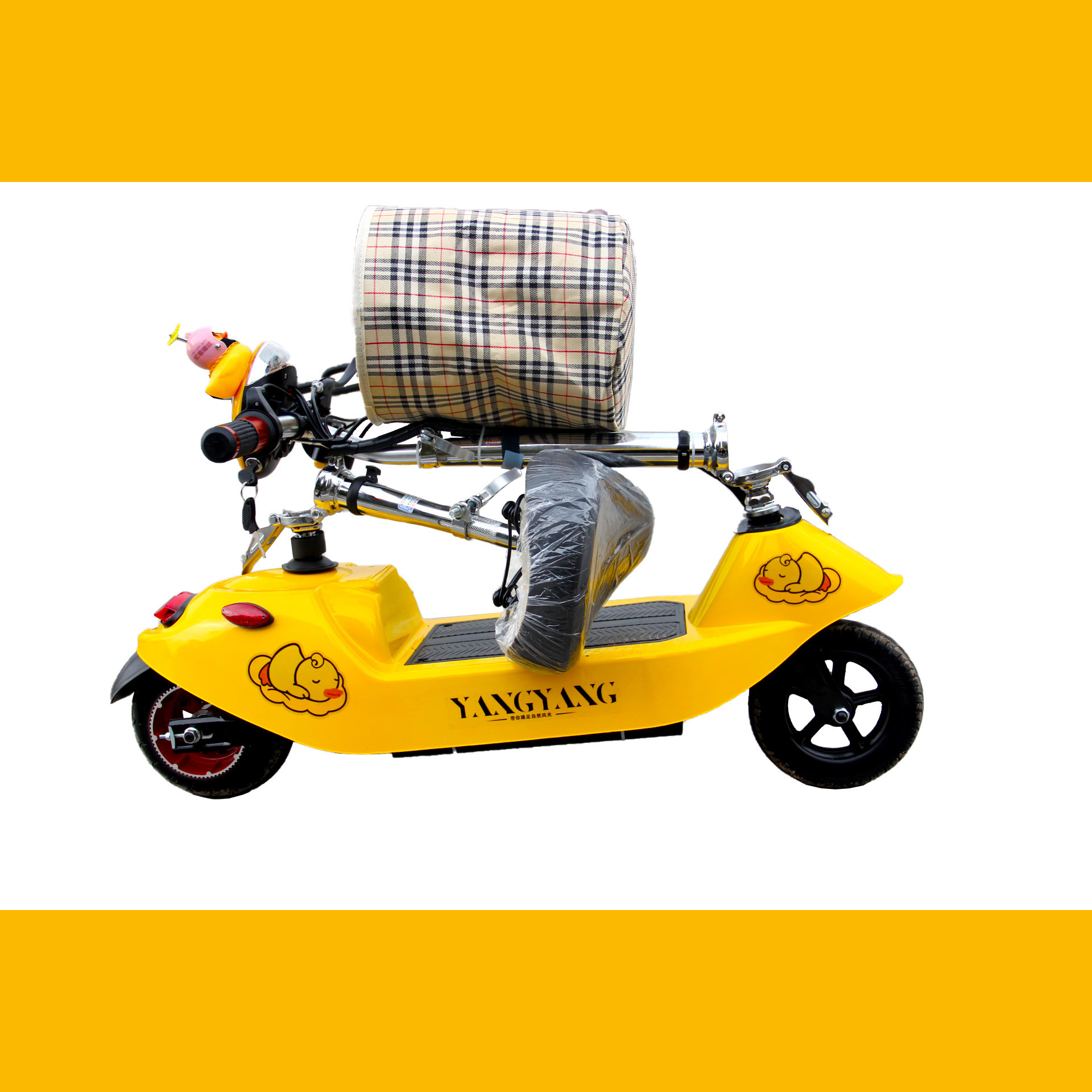 new update Second generation yellow Little dolphin children kids folding scooter for adults ladies