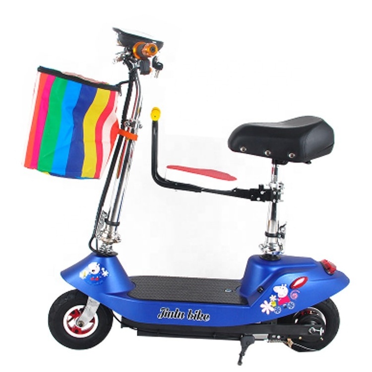 Second generation with different color chosen Steel frame 250w brush motor electric scooters kids adults