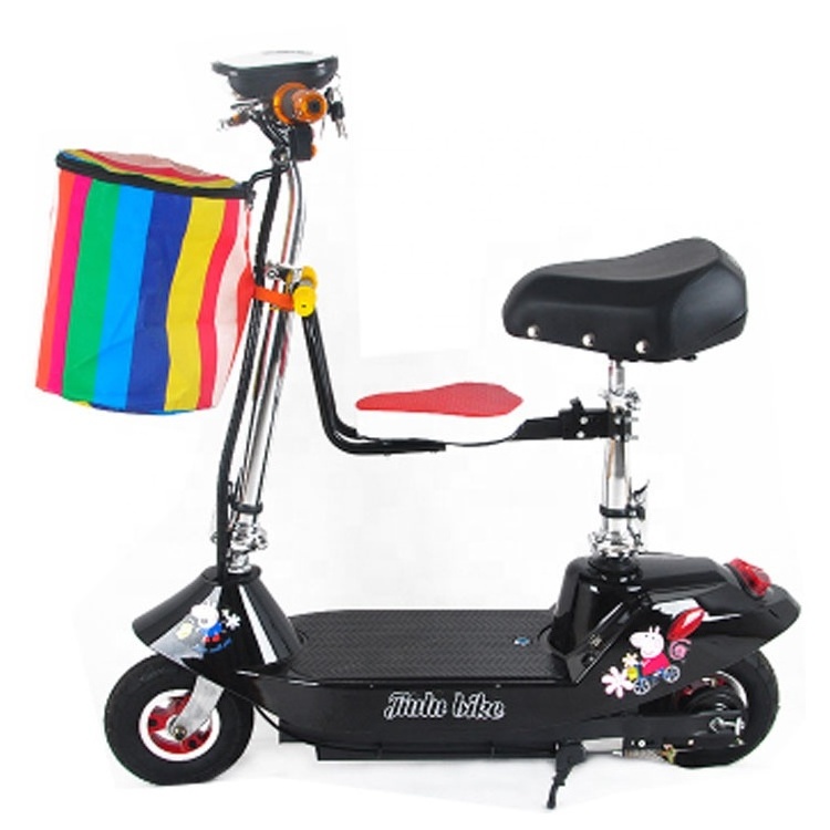 Second generation with different color chosen Steel frame 250w brush motor electric scooters kids adults