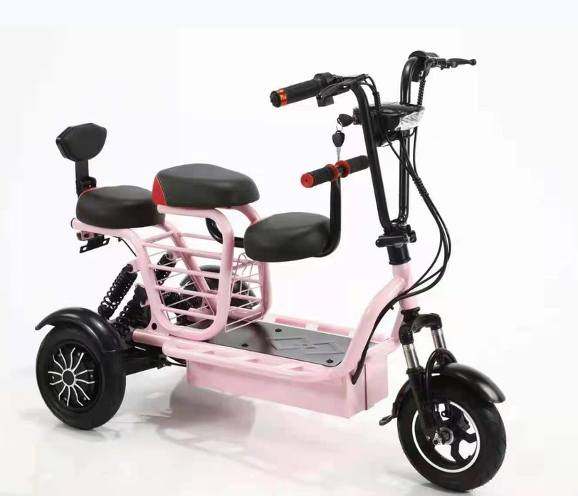 2023 Red 3 wheel electric scooter  500w scooter High Quality Electric Tricycle  explosion-proof vacuum tire