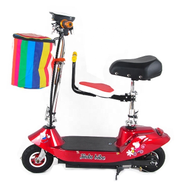 Second generation with different color chosen Steel frame 250w brush motor electric scooters kids adults