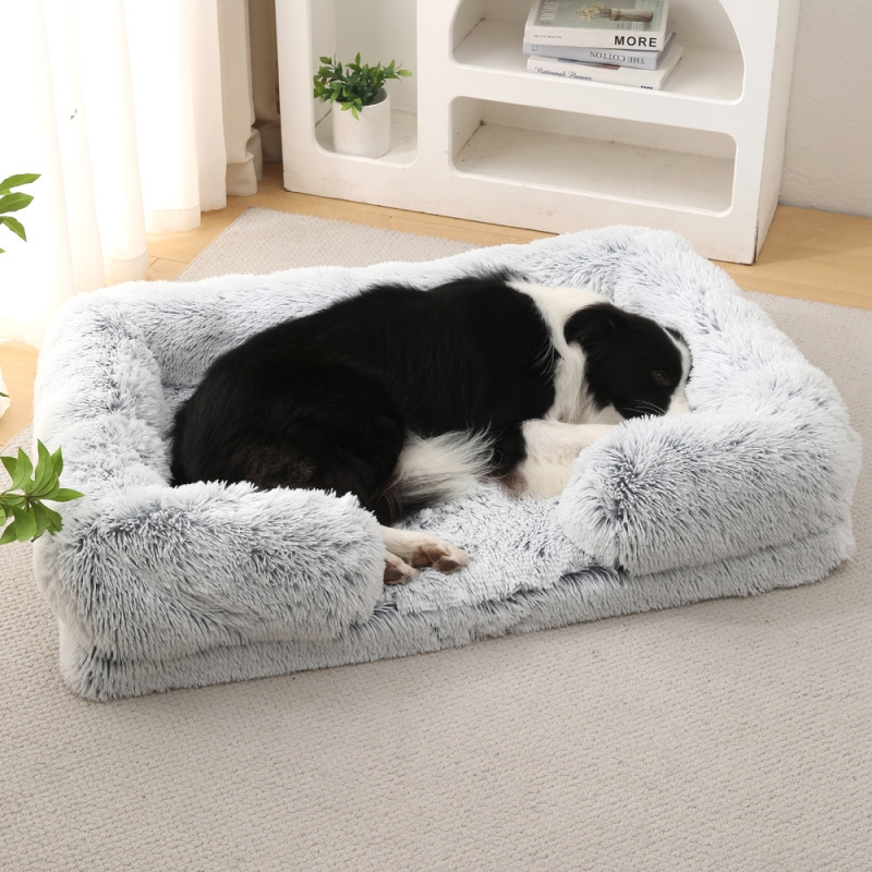 Wholesale Custom Pet Bed Warm Plush Sustainable Dog Bed Removable Memory Foam Pet Mat Cat Bed