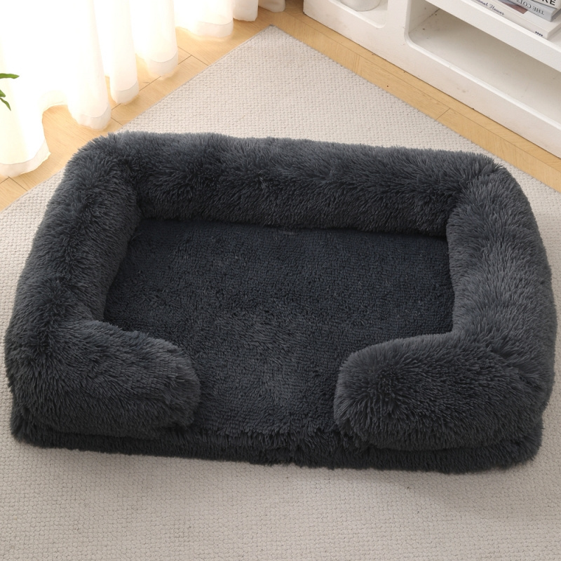 Wholesale Custom Pet Bed Warm Plush Sustainable Dog Bed Removable Memory Foam Pet Mat Cat Bed