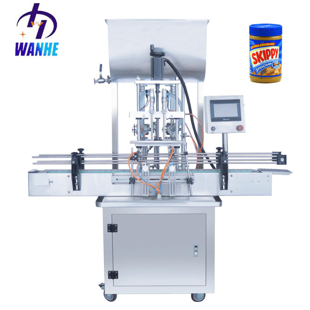 Sauce Filling Machine Two Nozzles Paste Filler Bottle Filling Machine Oscilloscope Milk Powder Machine