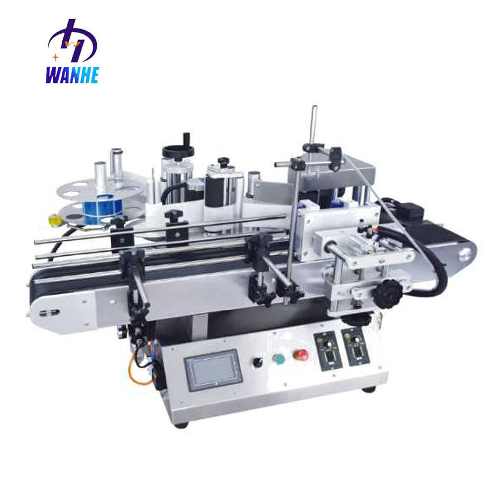 Wanhe Benchtop Automatic Round Bottle Vial Labeling Machine/automatic High Accuracy Labeling Machine (full Label) 220V 50HZ CE