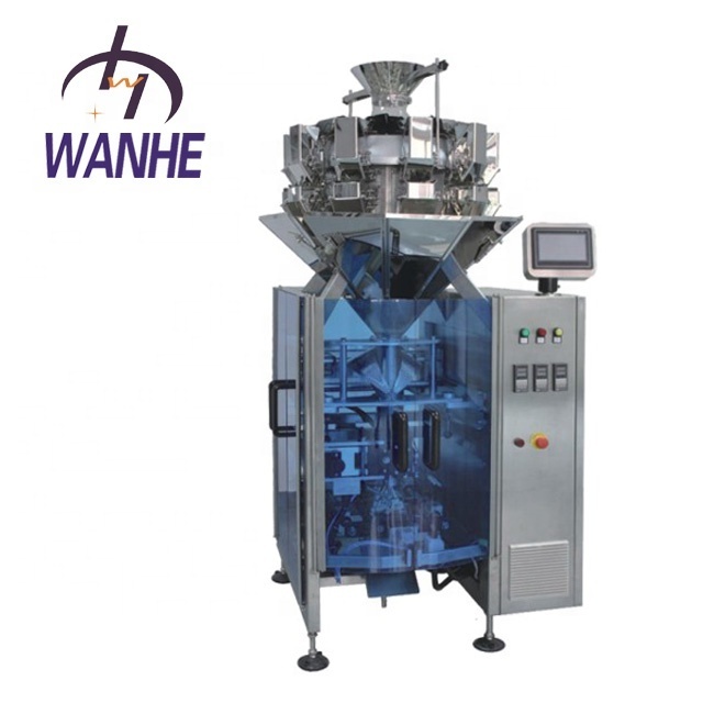 Automatic Vertical Grain Bag Packing Machine with Multihead Weigher Snack Granular Salt Sugar Dating Grain Bean Packing Machine