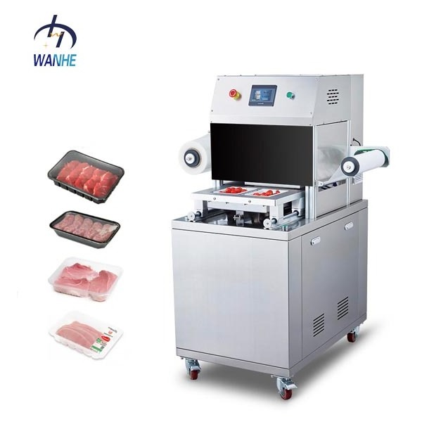 WANHE LY-305LV Semi-Automatic Tray Modified Atmosphere Skin Meat Packaging Machine Vacuum Map Tray Sealing Machines