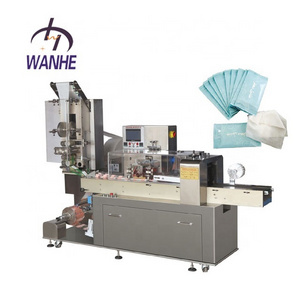 Wanhe High Speed  Servo Driven Automatic Punching labeling wet tissue/Wet napkin/wet wipes packing machine