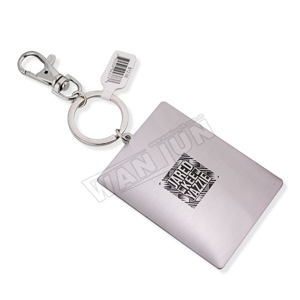 Supplier Cheap Price Wholesale Qr Code Metal Keychain Free Sample Custom Qr Code Metal Keychain