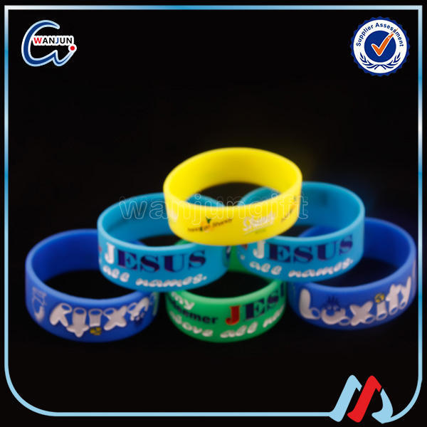 Manufacturer personalised wholesale festival promotional bracelets wristbands with logo custom