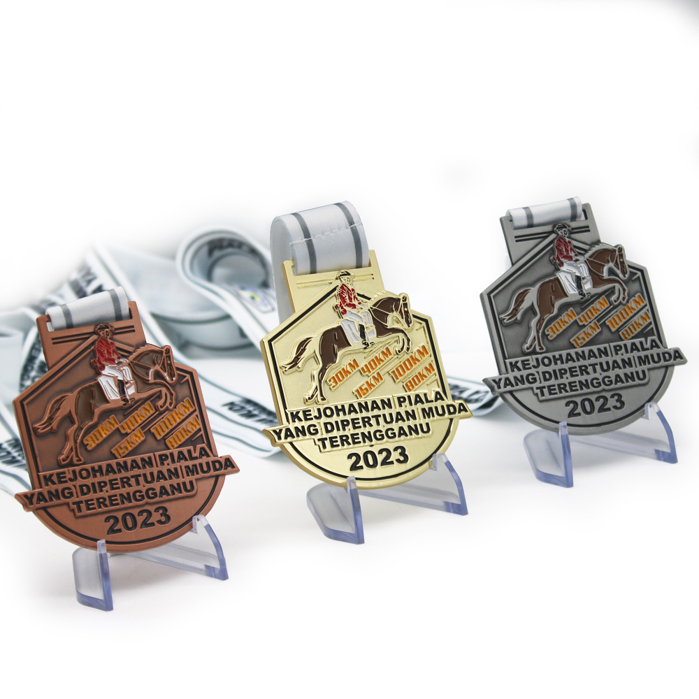 Custom Wholesale Cheap High Quality Metal Horse Racing Sport Medal With Your Logo Competition Souvenir Medal