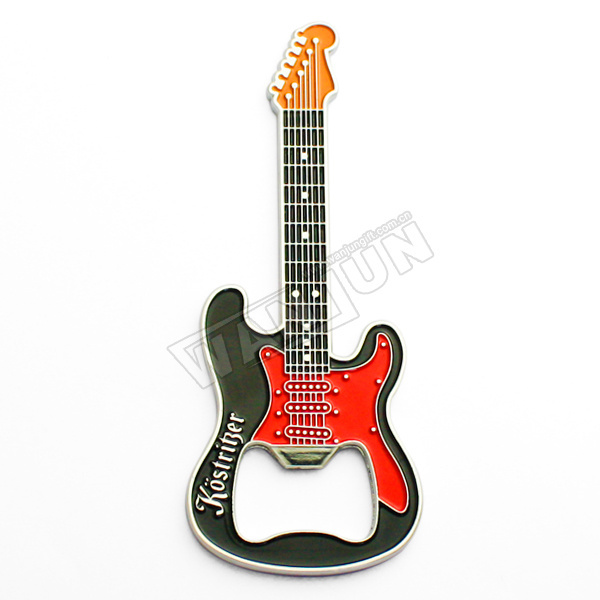 Wholesale Custom Cheap Price Sublimation Beer Guitar shaped wedding bottle opener