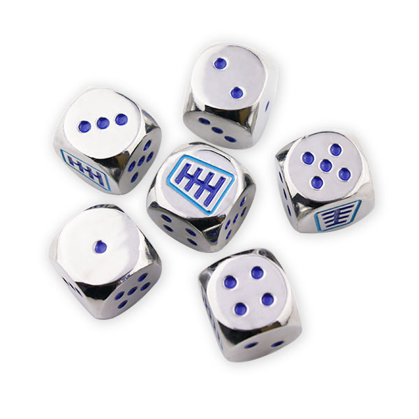 Wholesale custom printed dice,bulk engrave logo metal dice (Dice-2)