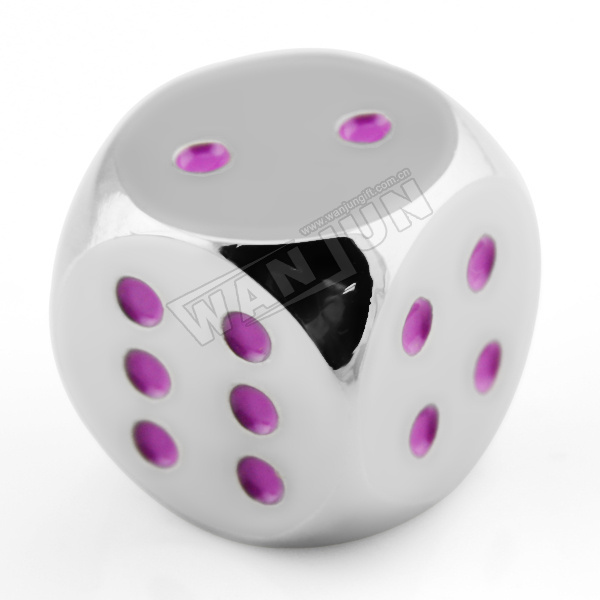 Wholesale custom printed dice,bulk engrave logo metal dice (Dice-2)