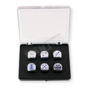 Wholesale custom printed dice,bulk engrave logo metal dice (Dice-2)