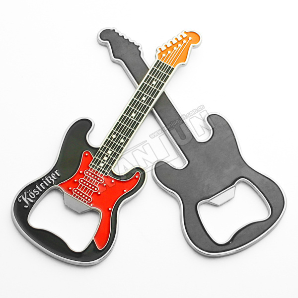 Wholesale Custom Cheap Price Sublimation Beer Guitar shaped wedding bottle opener