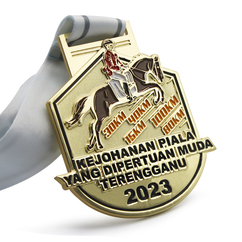 Custom Wholesale Cheap High Quality Metal Horse Racing Sport Medal With Your Logo Competition Souvenir Medal