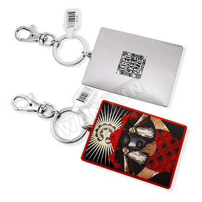 Supplier Cheap Price Wholesale Qr Code Metal Keychain Free Sample Custom Qr Code Metal Keychain