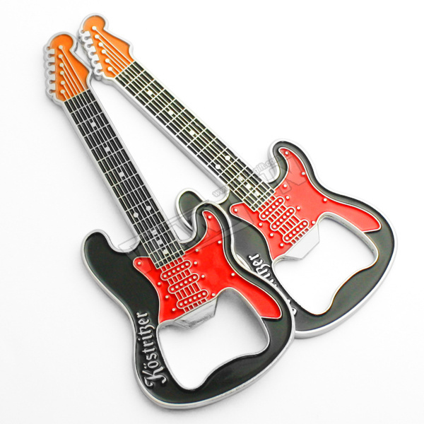 Wholesale Custom Cheap Price Sublimation Beer Guitar shaped wedding bottle opener