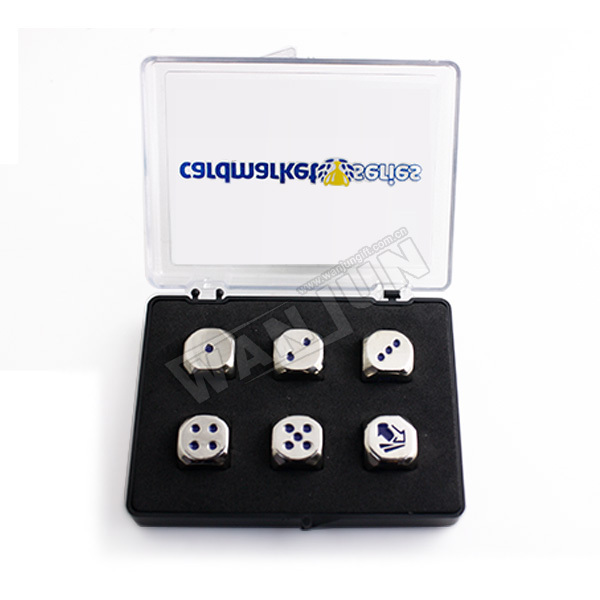 Online Custom Personalized 12mm 16mm Poker Game Gambling Dice With Acrylic Box