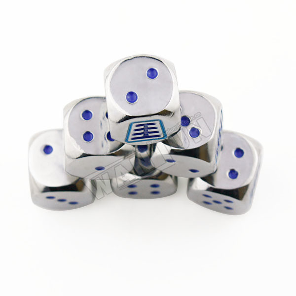 Online Custom Personalized 12mm 16mm Poker Game Gambling Dice With Acrylic Box