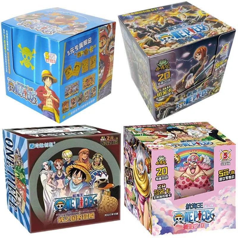 Wholesale Game Card Thickened TR 3D One Pieces Luff yugioh anime one piece card anime playing cards