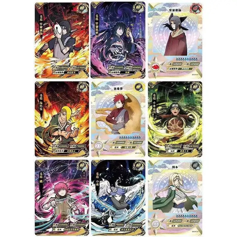 Wholesale Japanese Anime Flash SP OR CR MR Card Kayou Narutoes Collection Cards Children Gifts Star Heritage Hokage Card