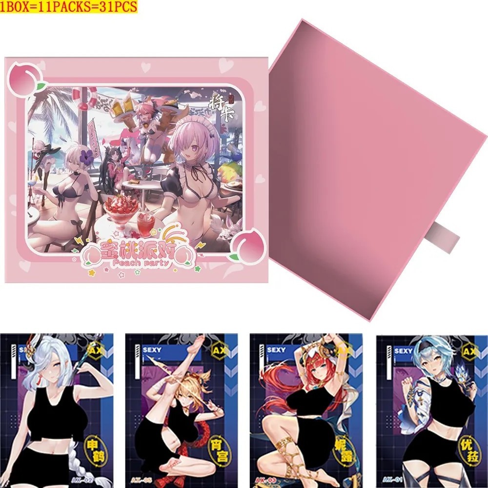 Anime Goddess Story Collection Cards Wholesale 36/48Box Sexy Swimsuit Bikini Trading Cards Table Playing Toys Birthday Gift