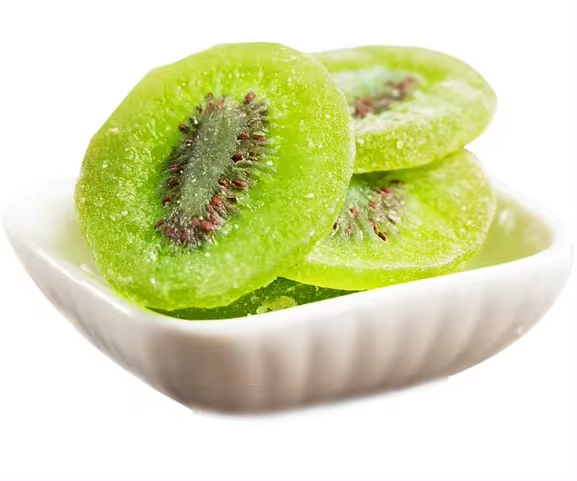 Dried fruit candied kiwi Dried canned food Casual snack kiwi slices Fresh peeled kiwi slices