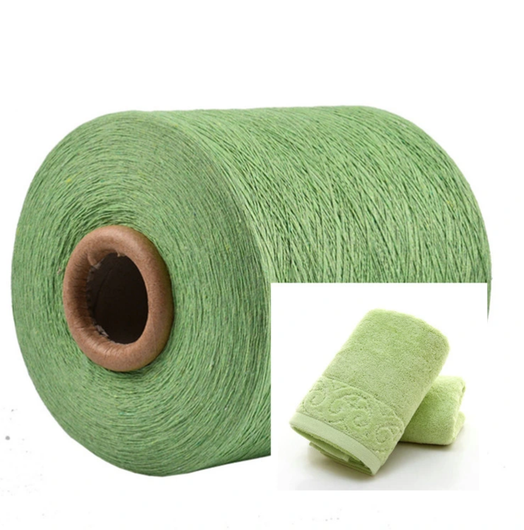 TC cotton polyester blended towel yarn recycled polyester yarn for multi-purpose cleaning towels