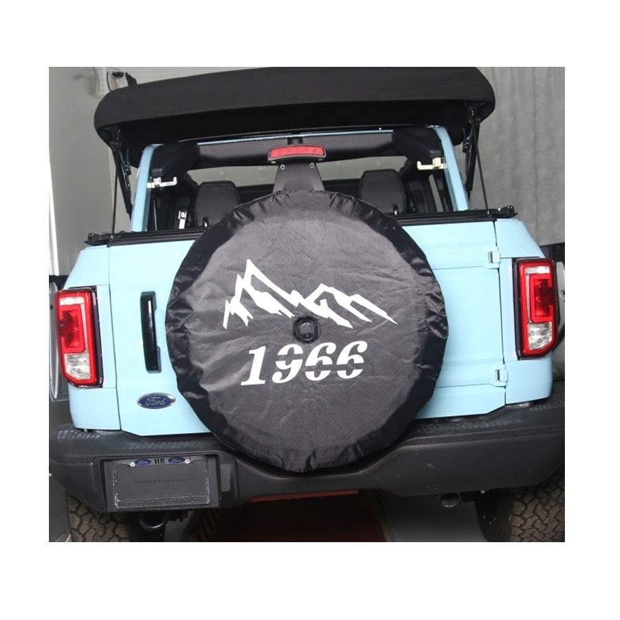 Hot Selling  Car Exterior Spare  Wheel Tyre Cover Spare Wheel  Bag  For Ford Bronco