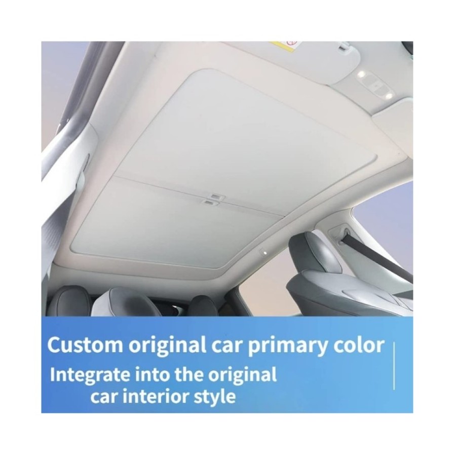 2023 TESLA Y SUNROOF SUNSHADE MODEL Y RETRACTABLE ROOF SUNSHADE FOR TESLA MODEL Y ROOF COVER