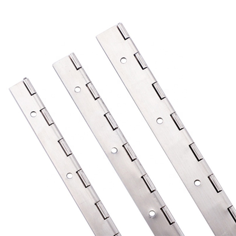 Stainless steel long size construction usage double waterproof furniture door case box small concealed continuous piano hinge