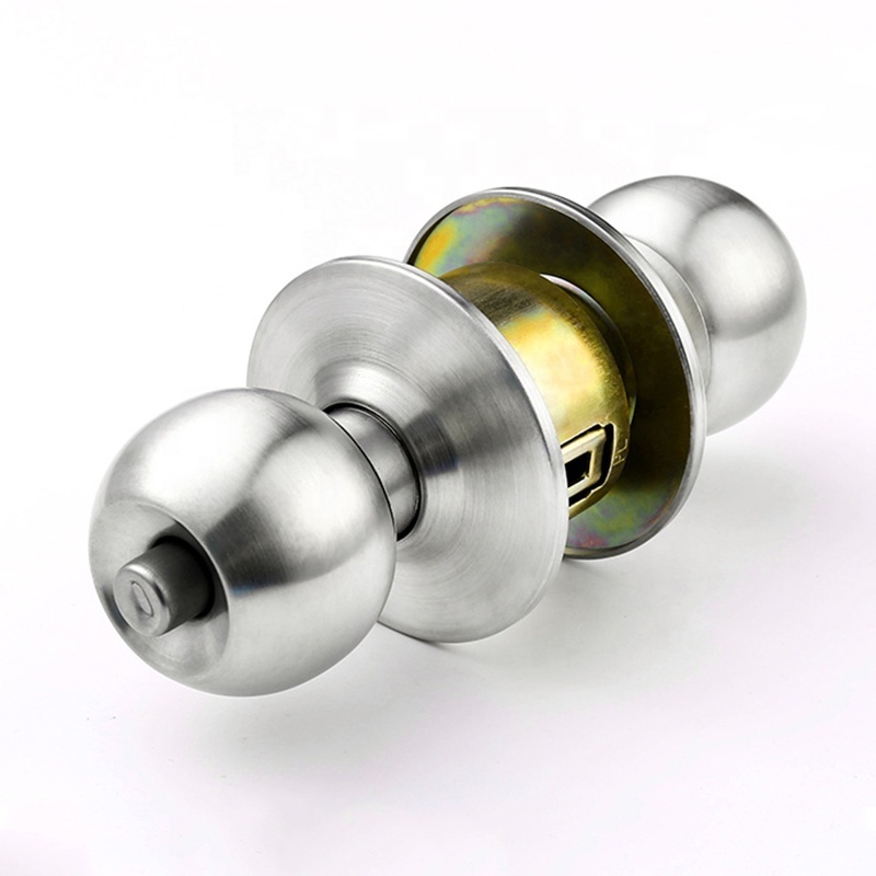 SS Communication Cylindrical 70mm Latch r Knob Lock ANSI Grade 3 Door Lock