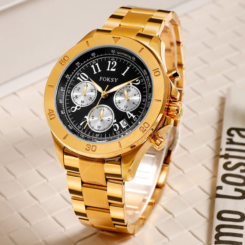 New Original All Solid 316L Stainless Steel Set Water Resistant Proof Wrist Luxury Quartz Men Watch