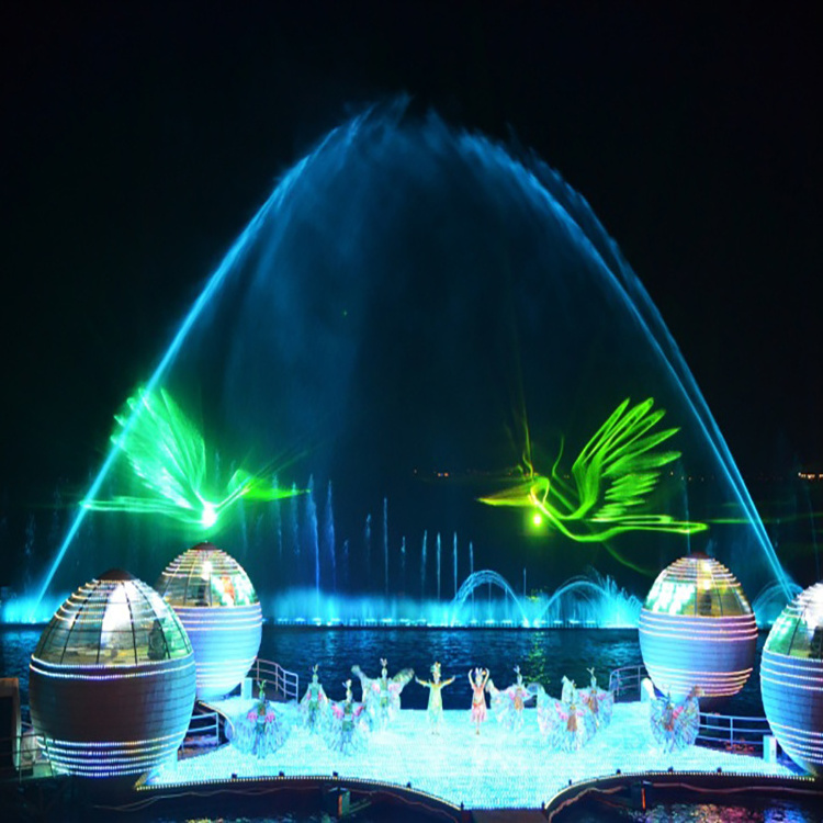 Outdoor Pool Lake Decorative Waterfall Fountains Music Dancing Swing Water Fountain for Sales