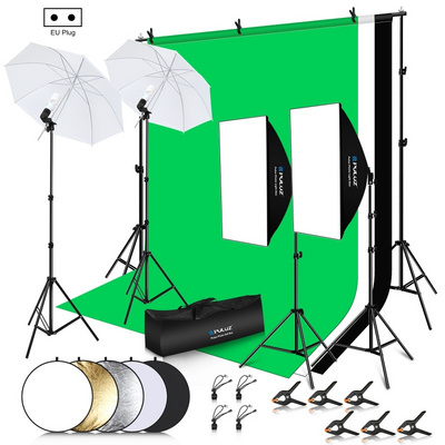 LATEST Most popular Backdrops for PULUZ Photo Studio Shooting Kits soft box lighting kit with Stand Photography Umbrella Softbox