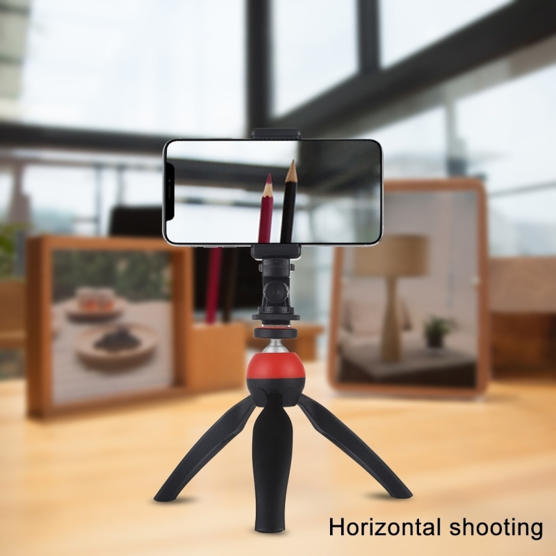 Dropshipping PULUZ 1/4 inch Screw Thread Cold Shoe Tripod Mount Adapter with Phone Clamp