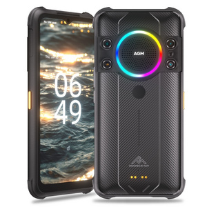 AGM H5 Pro EU Version Rugged Smartphone, 8GB+128GB 4G Android 12 Mobile Phone, Louder Speaker Wireless Charging Rugged Cellphone