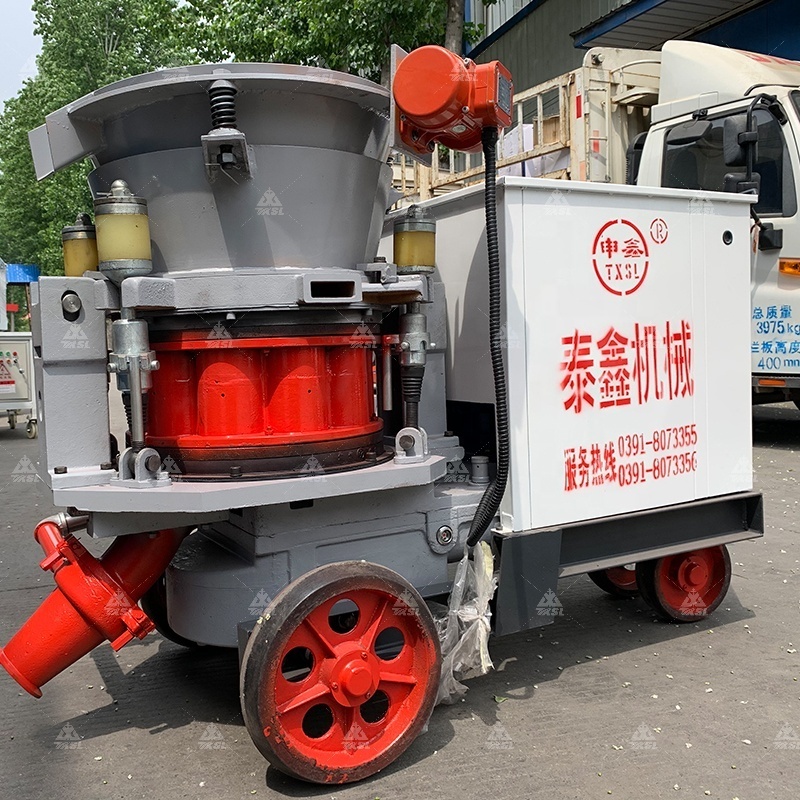 Portable pneumatic electric refractory guniting motor concrete spray gunite dry shotcrete machine prices for sale in india