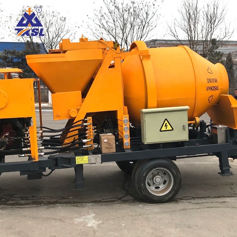 low price good quality small diesel concrete mixer pump