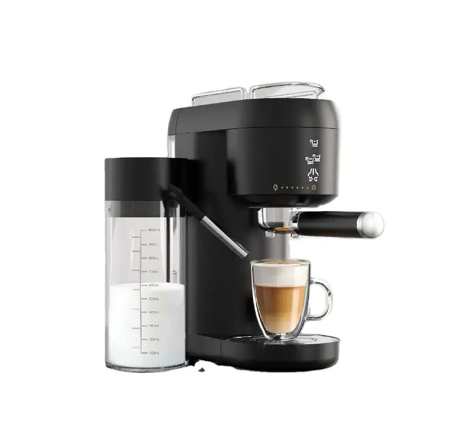 Multi-functionElectric Italian Cafetera 20 bar Espresso Coffee Maker with Milk Frother