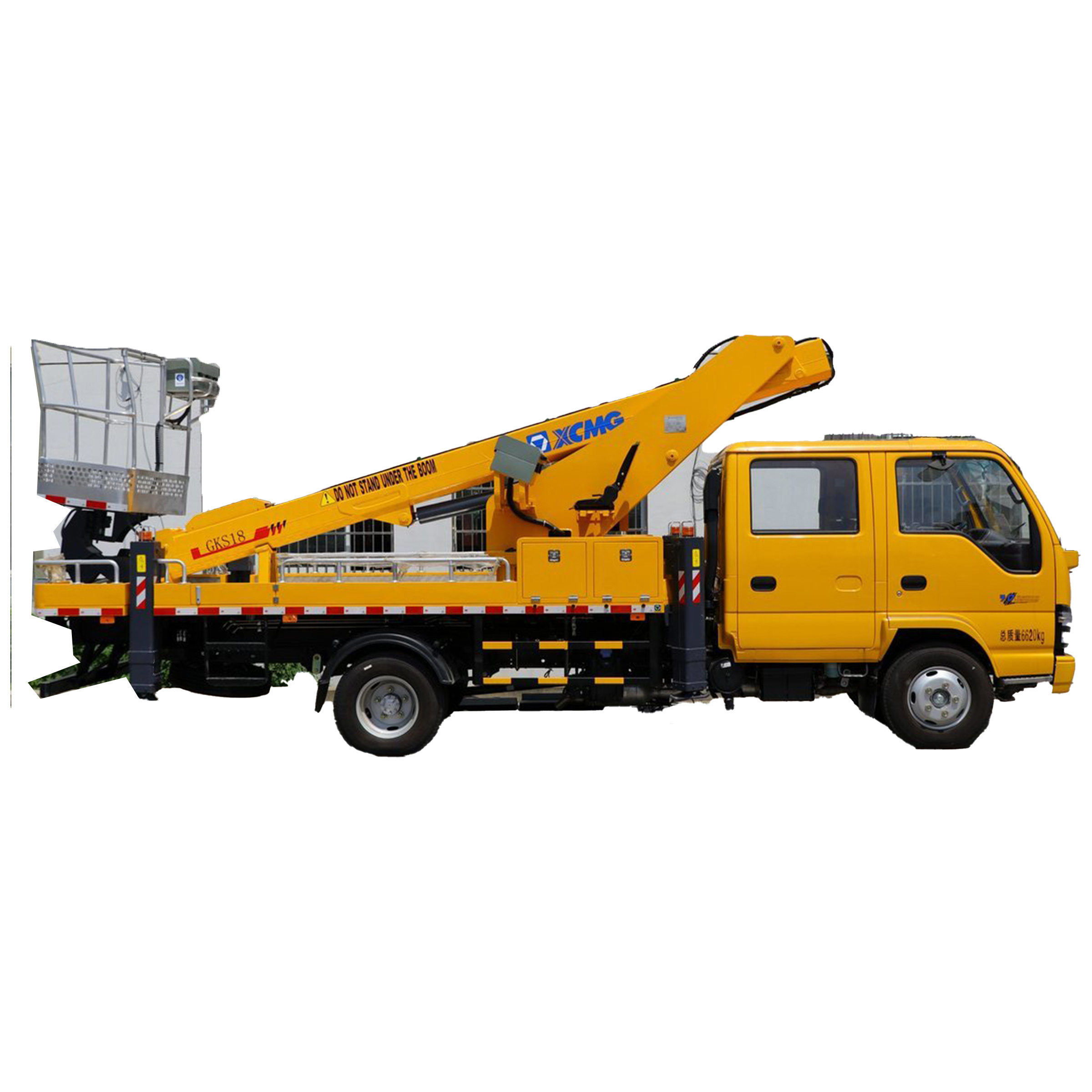 Customized Isuzu Boom Bucket Truck 4X2 Aerial Work Truck 600P 120 HP With Foldable Arm High-altitude Operation Truck For Sale