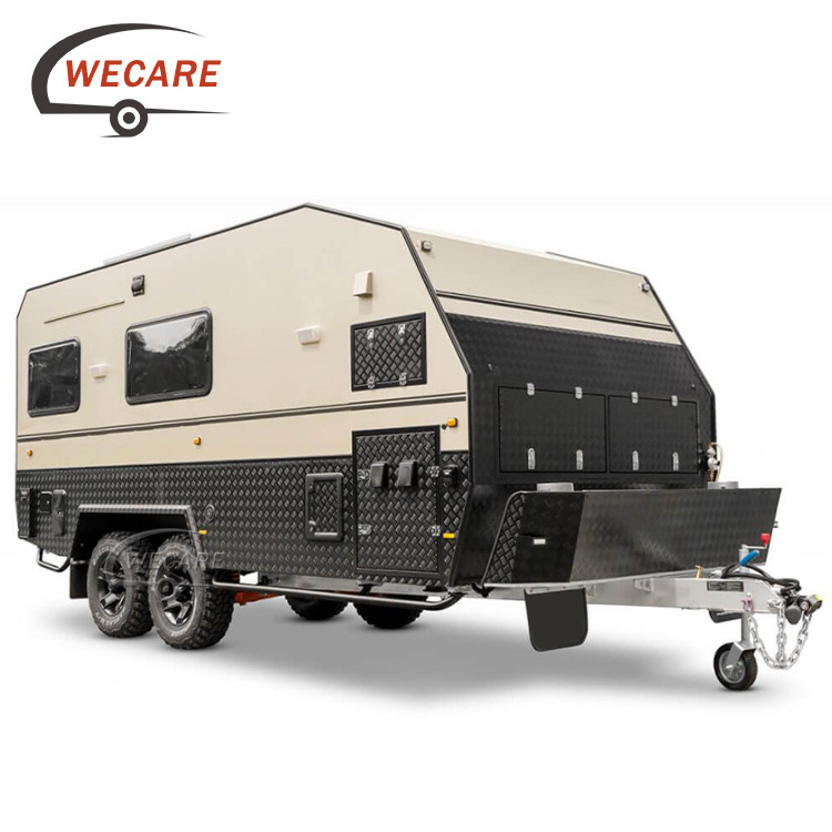 Wecare Luxury Off Road motorhome camper Trailer Rv Motor home offroad camping caravan Travel Trailer with Bathroom And Kitchen