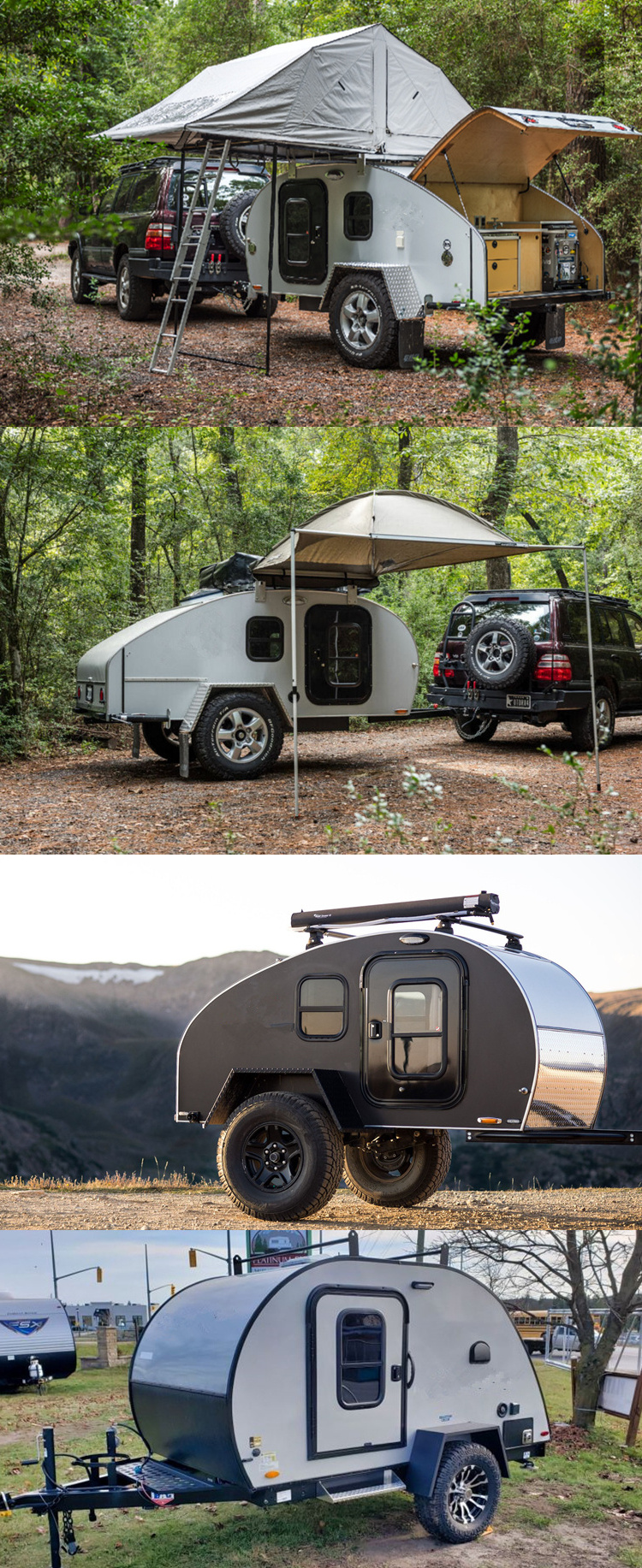 Factory Price Small Camping Caravan Australian Standard Travel Trailer Mini Off Road Teardrop Camper Trailer For Sale