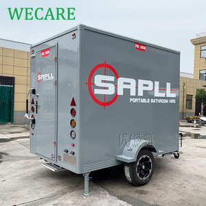 Wecare mobile portable washroom toilet with shower container room outdoor for camping