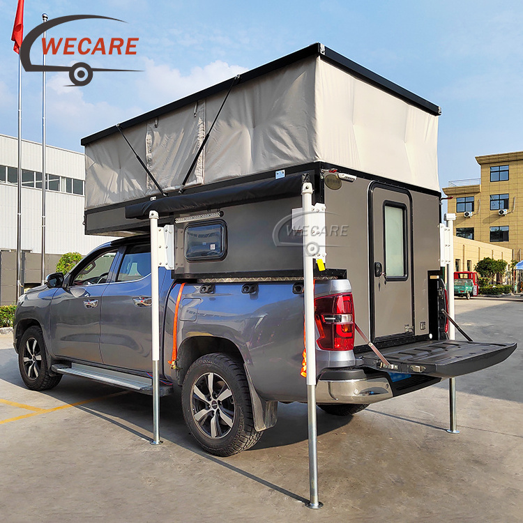 Wecare Luxury Off Road 4x4 Camper Truck Slide In Pick Up Expedition Flatbed Truck Camper for Pickup